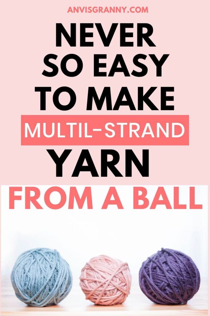 How to create multiple strands yarn (1)