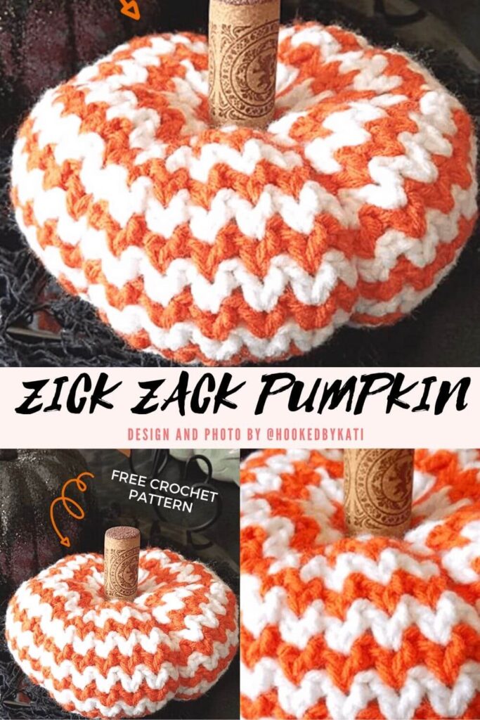 zig zag pumpkin crochet pattern