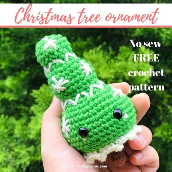 Free Crochet Christmas Ornament Patterns – Tiny Christmas Tree Amigurumi