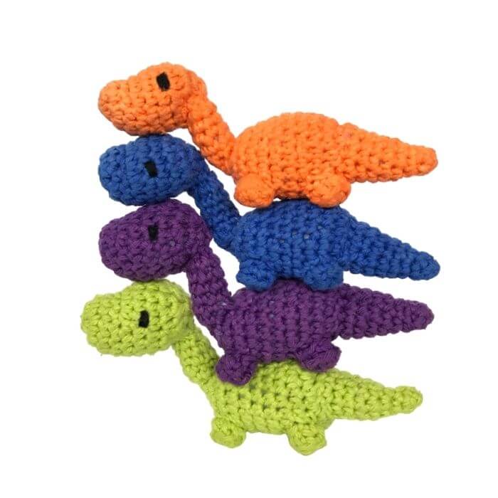 Tiny Dinosaur Amigurumi free crochet pattern