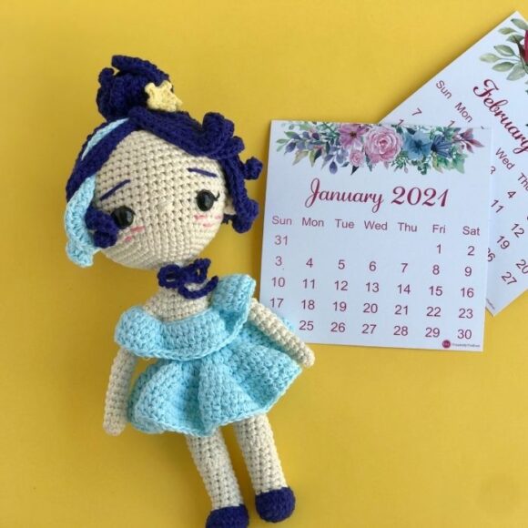 Aquarius Zodiac Princess Amigurumi Doll – Crochet Pattern Review