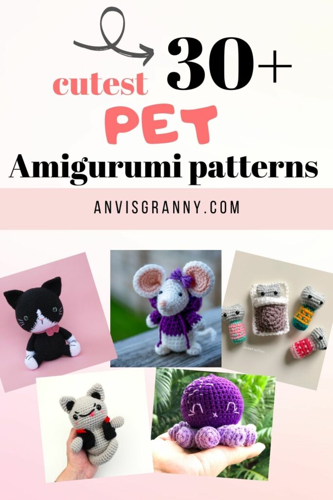 pet animal amigurumi crochet pattern