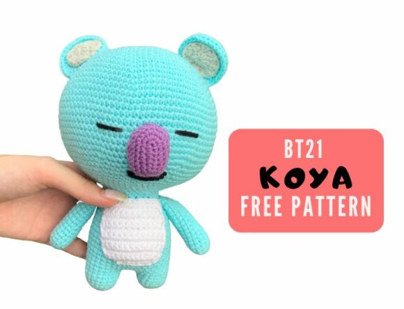 Crochet BT21 Koya Amigurumi FREE Pattern Toy