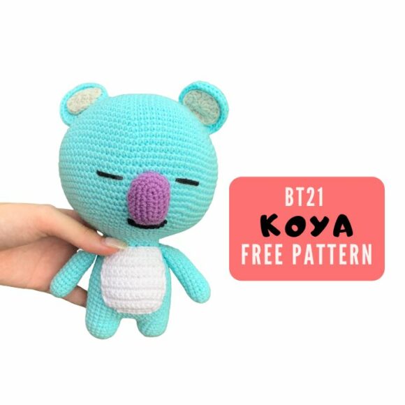 Crochet BT21 Koya Amigurumi FREE Pattern Toy