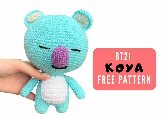 bt21 Koya amigurumi crochet free pattern