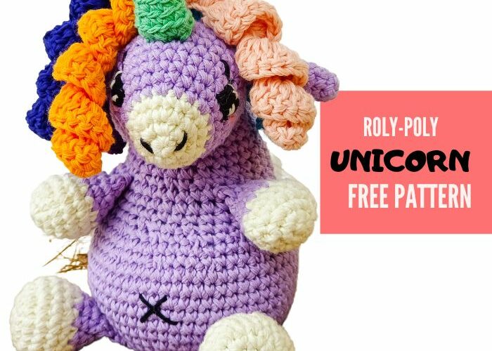 Cute and Easy Roly Poly Amigurumi Unicorn Free Pattern