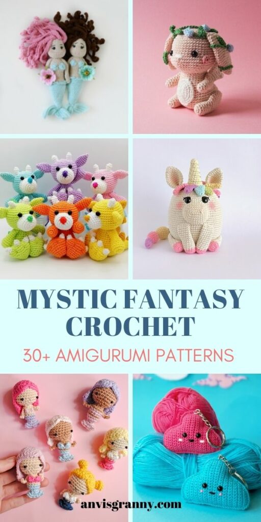 Amigurumi fantasy pdf patterns toys to crochet